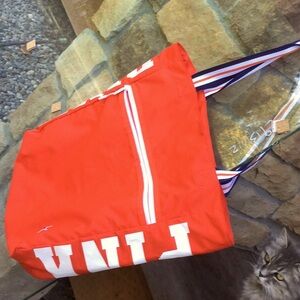 Victoria’s Secret PINK orange tote bag weekender gym farmer’s market cowgirl
